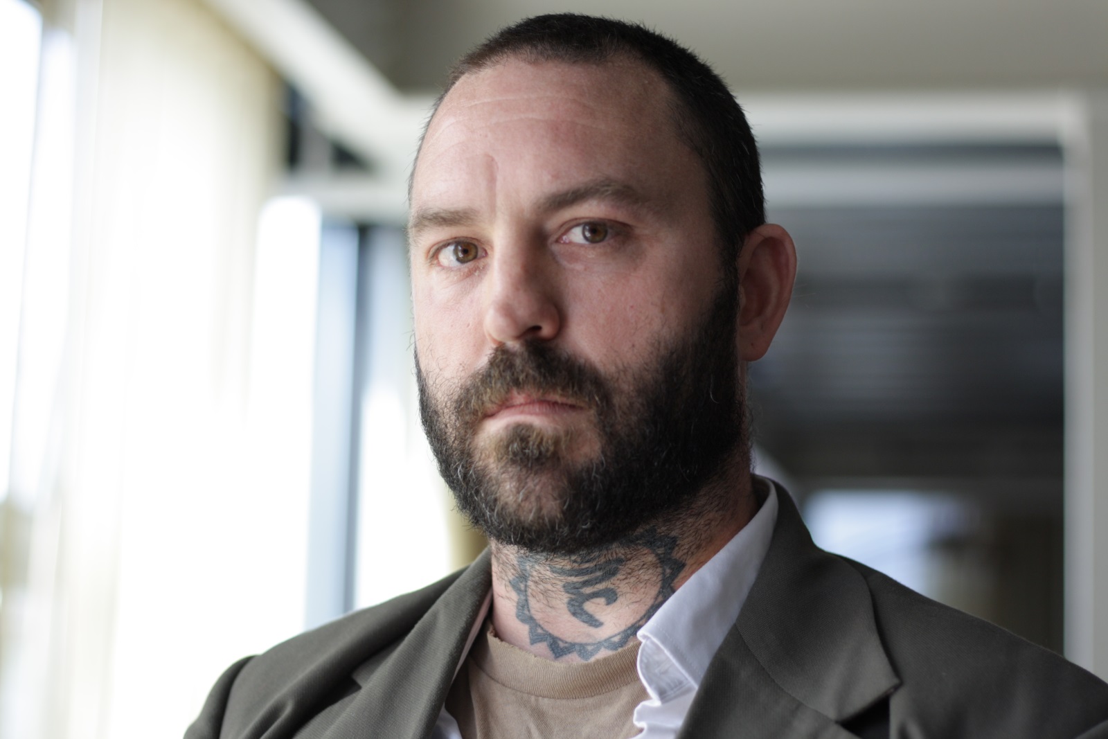 caption: Ian Allen runs security at Foundation night club.