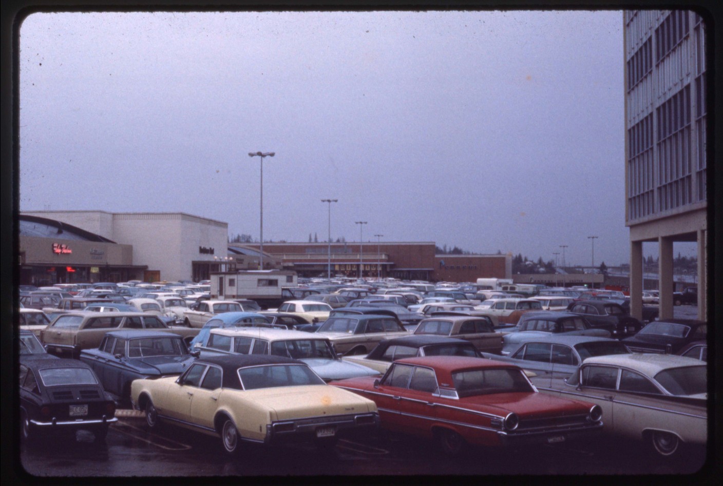 caption: Northgate Mall parking lot, 1968.