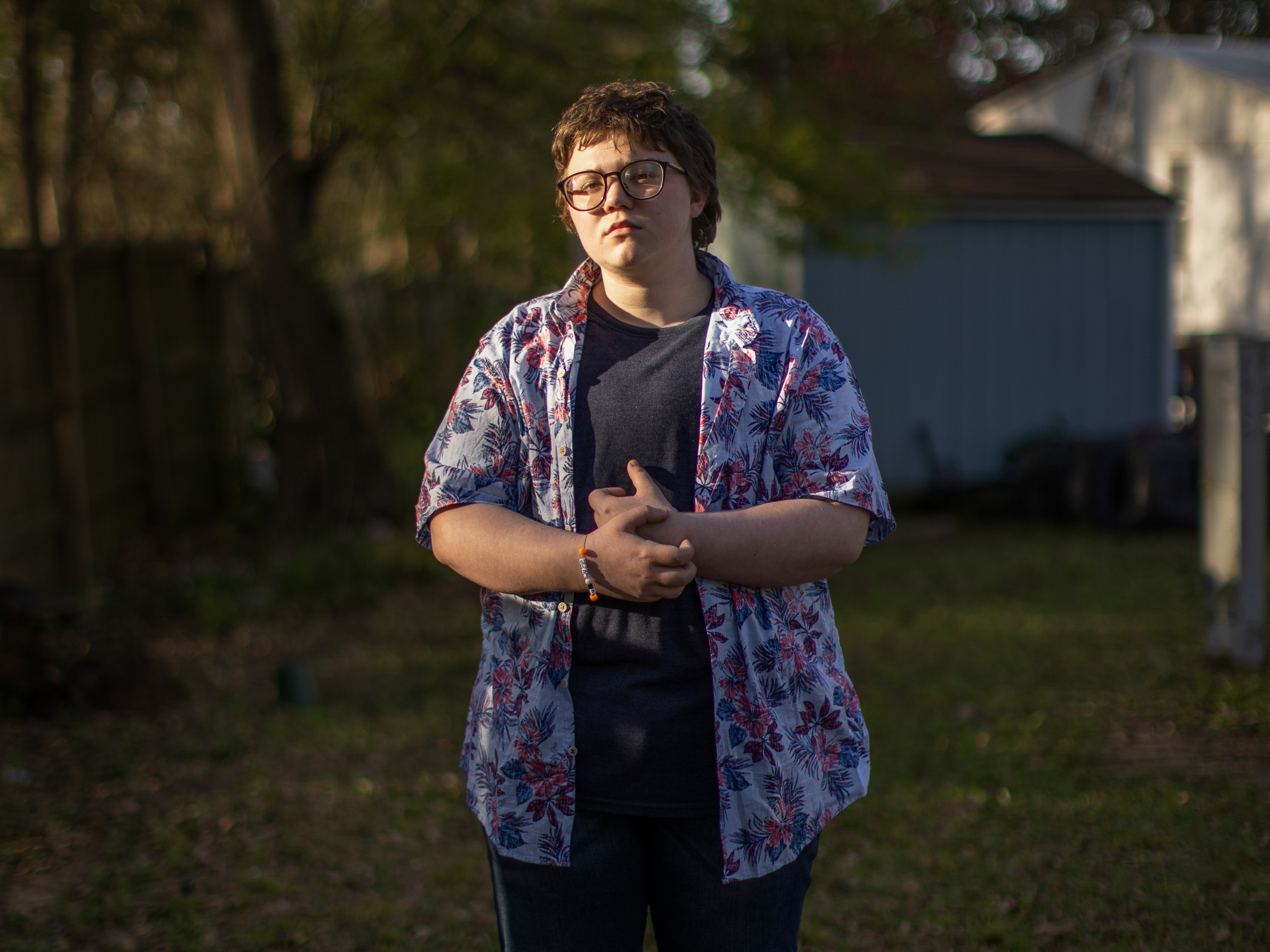 caption: Syrus Hall, 17, at his home in Mobile, Ala. "I didn't have the words for what I felt," says Hall, who is transgender. "I didn't fully have a grasp on gender until I found the words I needed."