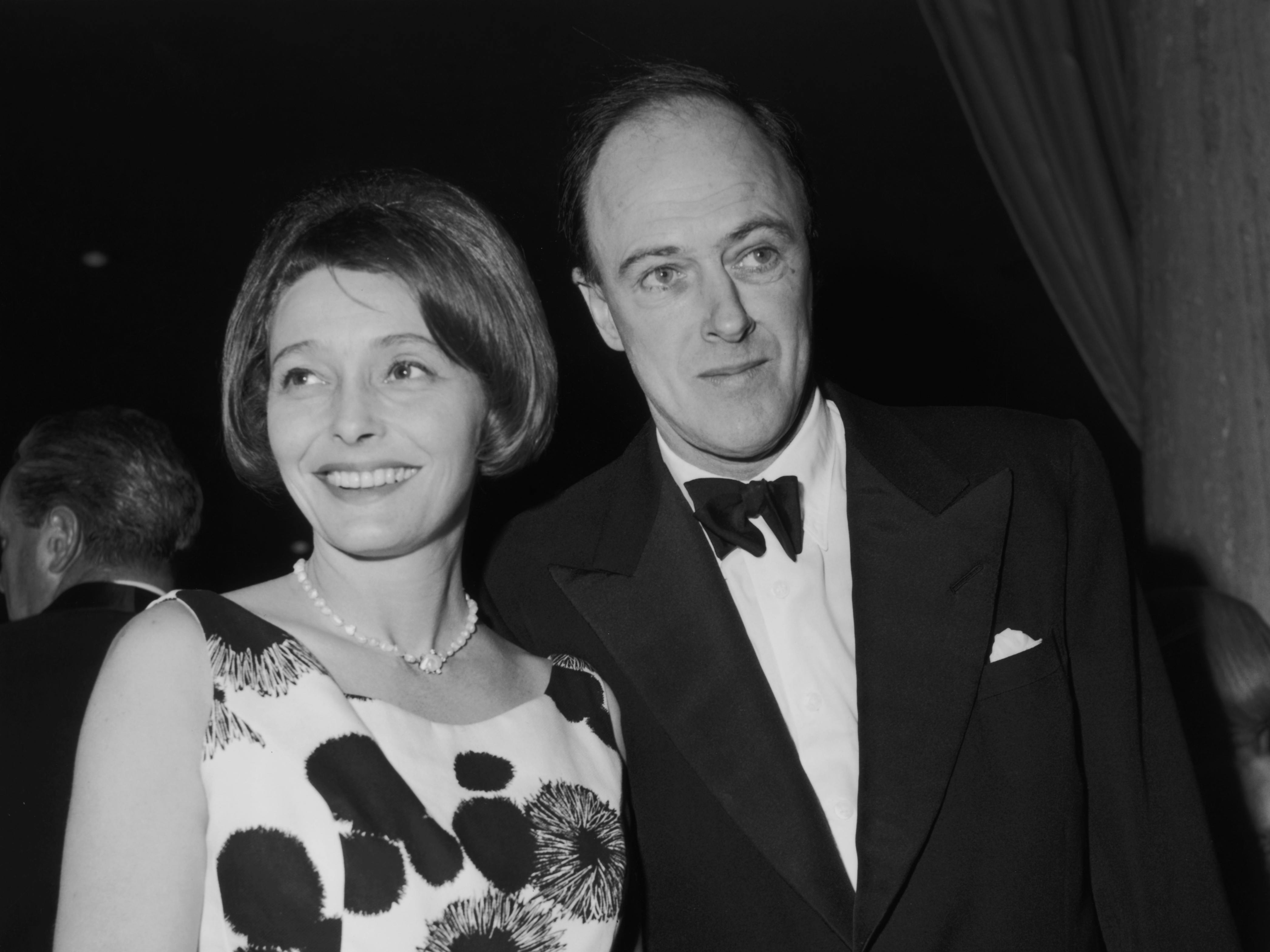 caption: Writer Roald Dahl with his wife American actress Patricia Neal at the Screen Directors Awards, circa 1962.