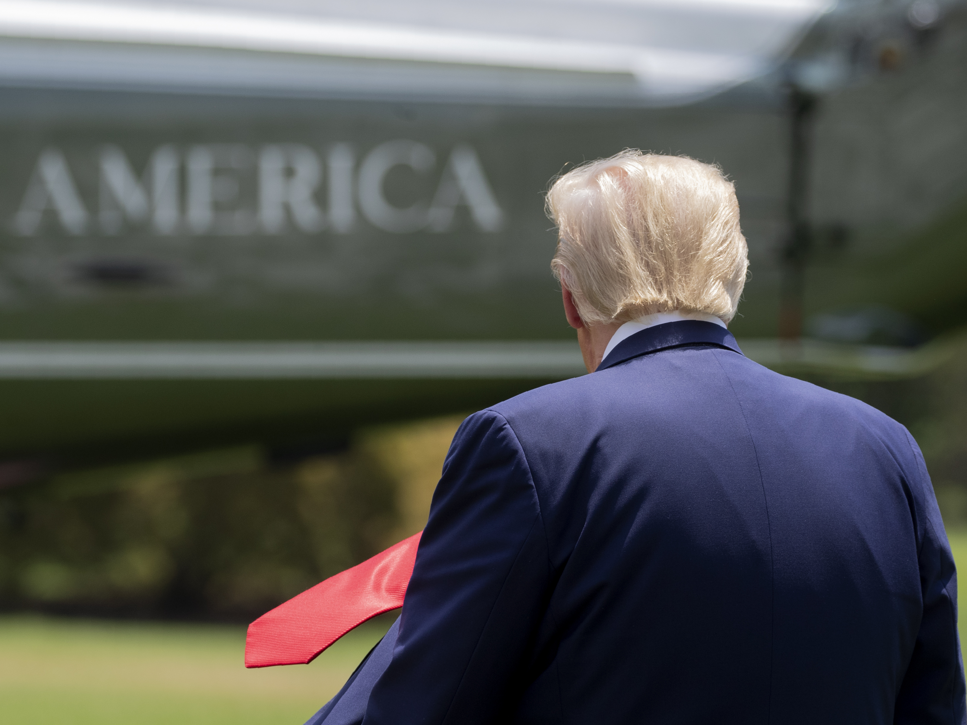 caption: "Cases are up because we have the best testing in the world," President Trump said in an interview that aired Sunday. "I'm glad we do [testing], but it really skews the numbers." In fact, cases are rising at a faster rate than tests.