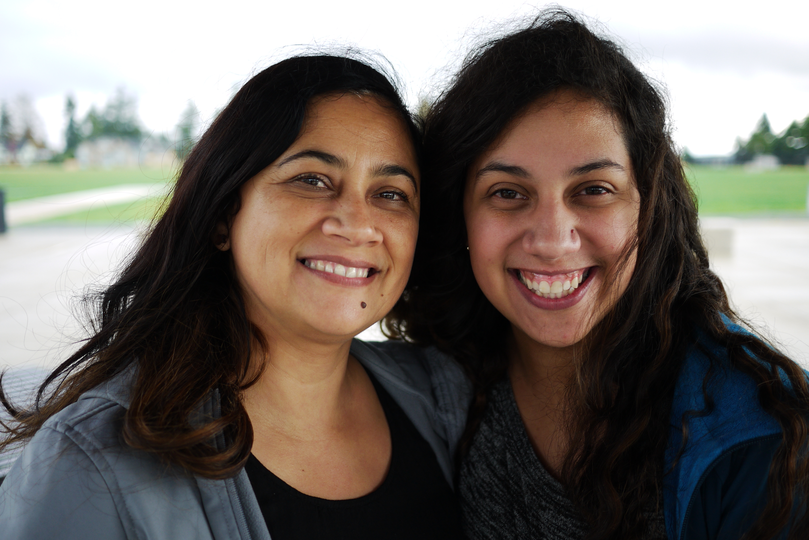 caption: Undocumented mother and daughter Evelyn Guzman and Alejandra Perez say a new president brings uncertainly to their lives in the U.S.