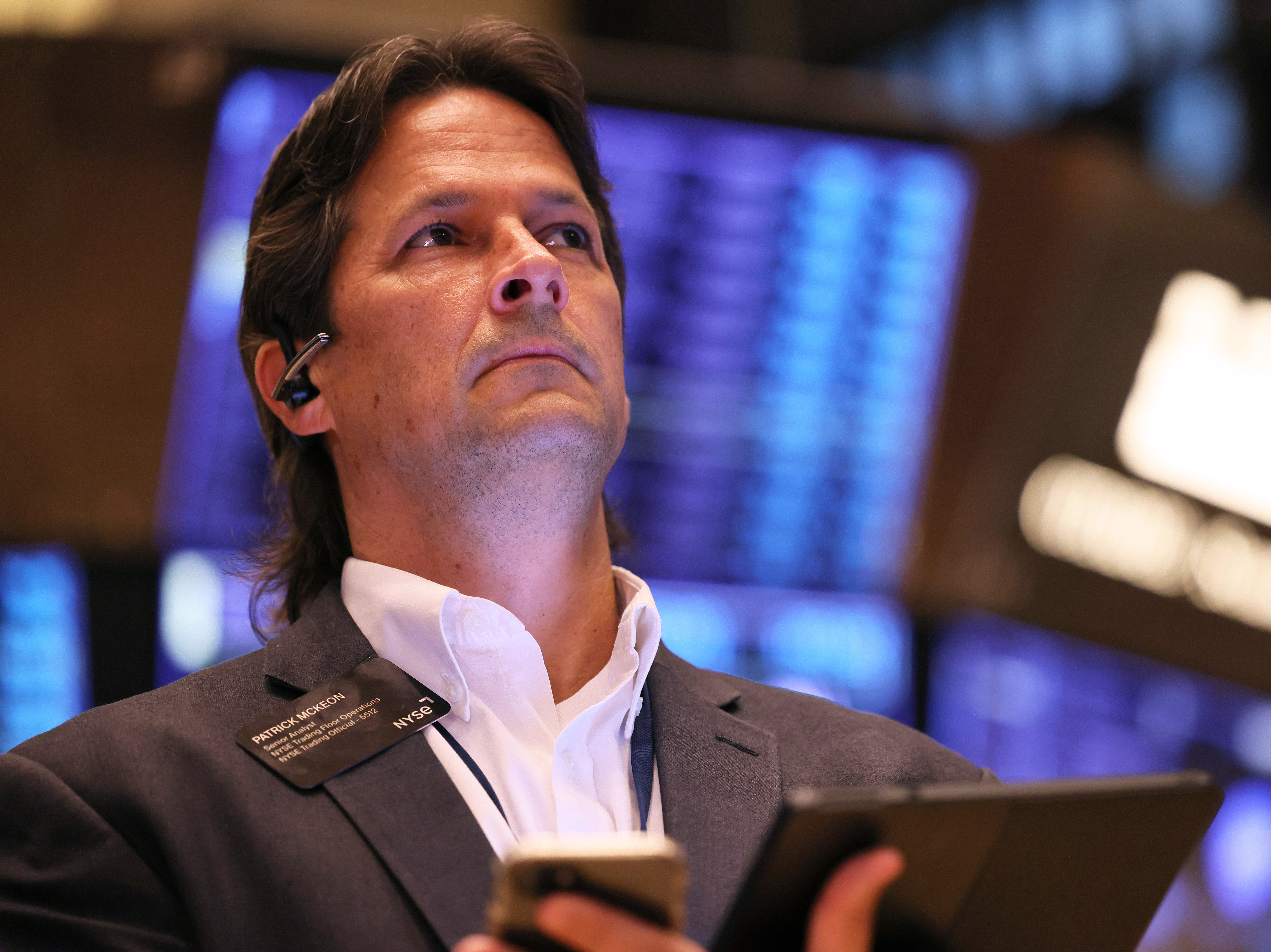 caption: Traders work on the floor of the New York Stock Exchange during trading on Sept. 6 in New York City. Markets slumped on Monday after the latest inflation data was worse than expected, raising fears the Federal Reserve will need to continue raising interest rates aggressively.