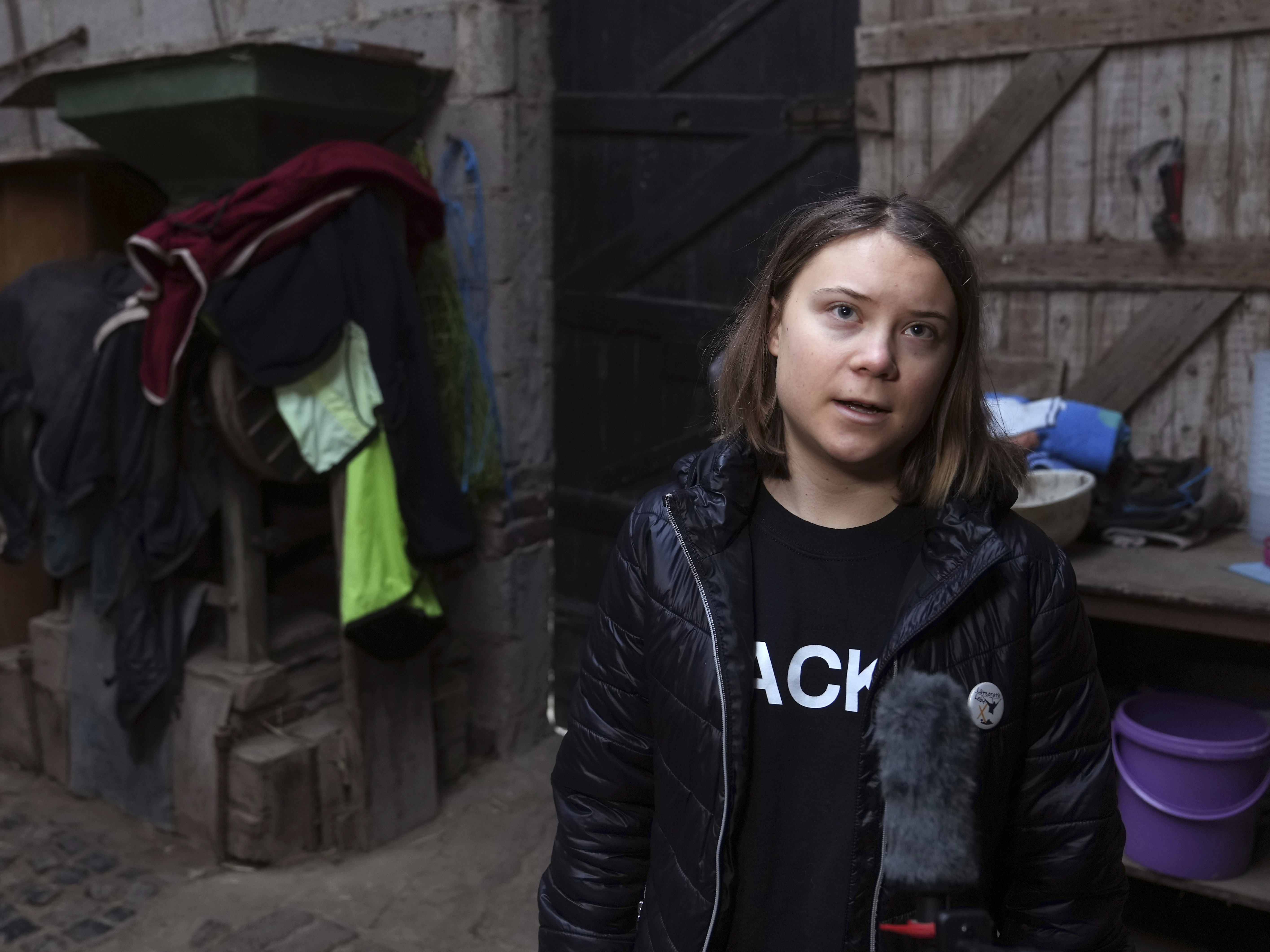 caption: Swedish climate activist Greta Thunberg was detained by German police at a protest over the expansion of a coal mine.