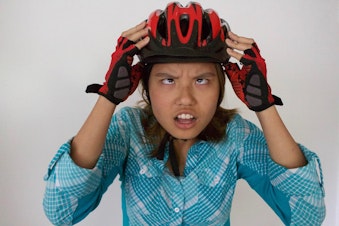 caption: Diana Nguyen used to be lazy. Then she got on a bike.