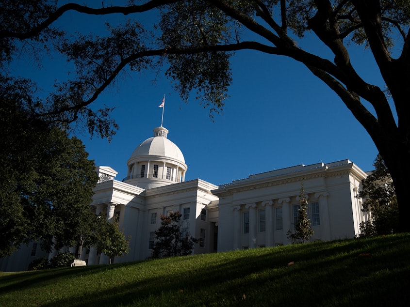 caption: The Alabama Senate postponed a vote on a highly restrictive abortion bill after controversy over an amendment that would provide an exception in cases of rape or incest.