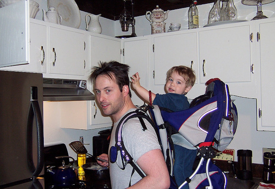 Dad's favorite hands-free device.