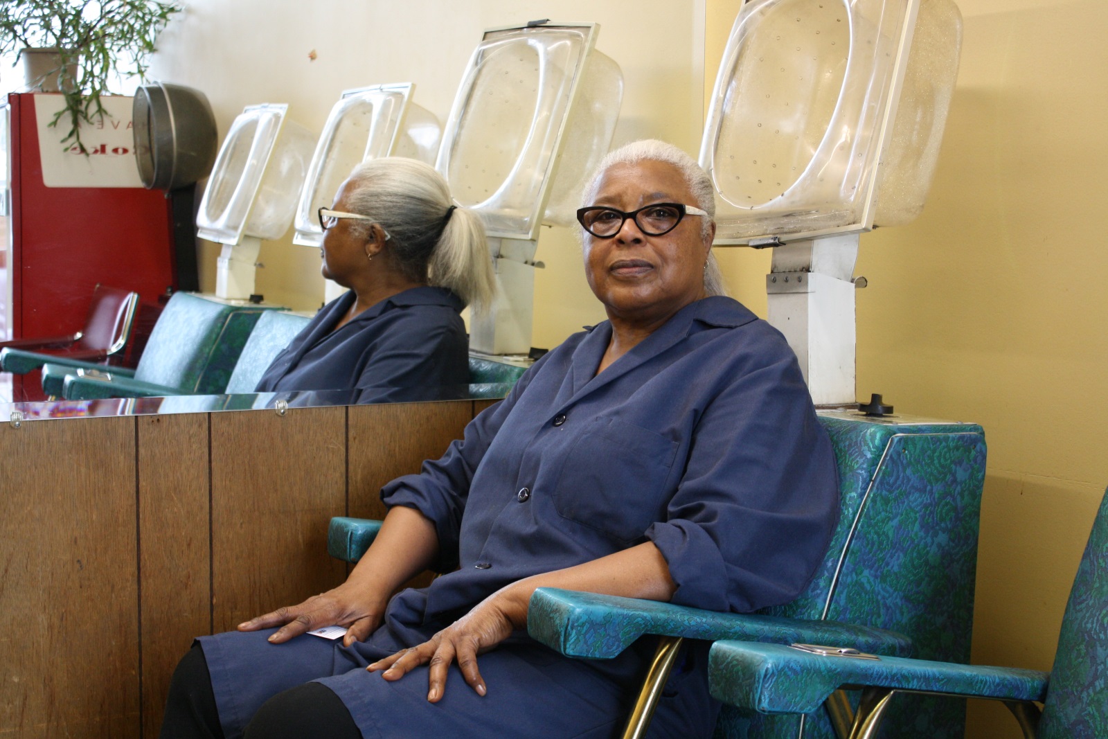 caption: Lois Harris opened the Vogue Coiffure Beauty Salon on 23rd Avenue in 1966. Road construction there has put her in the worst financial situation she's seen yet.