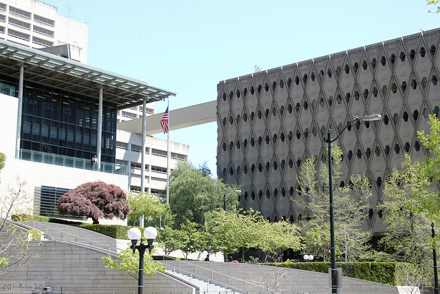caption: Seattle City Council complex.