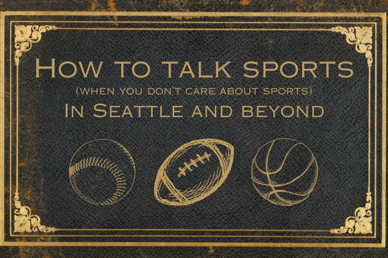 caption: Everyone talking about sports around you, yet you don&#39;t what is being said? Never had any interest in touchdowns or hat tricks? KUOW&#39;s &quot;Meet Me Here&quot; podcast has a few tips and tricks for you to slide into the conversation about Seattle sports, and beyond.