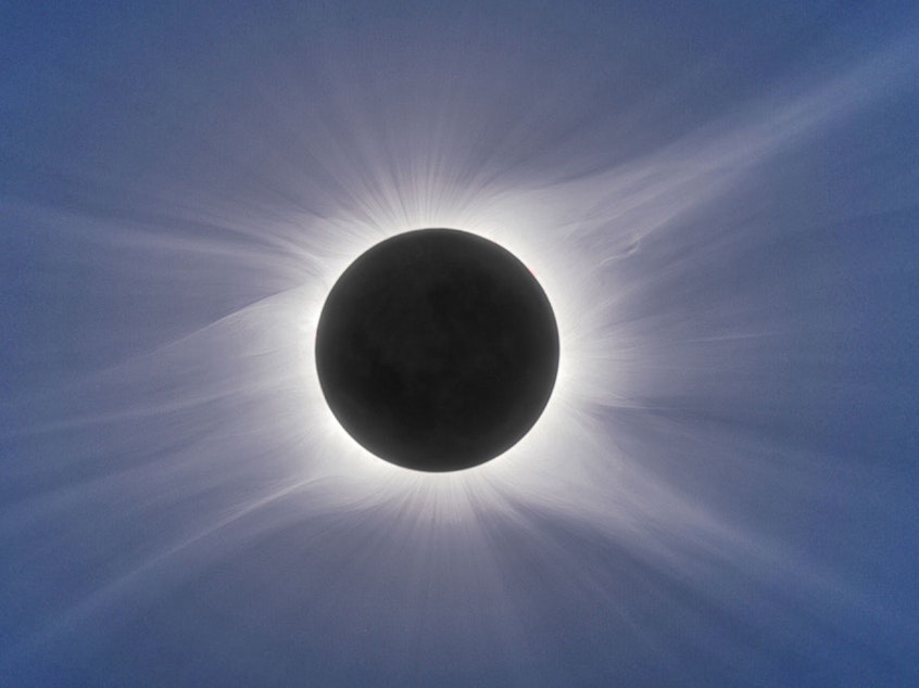caption: A total solar eclipse.