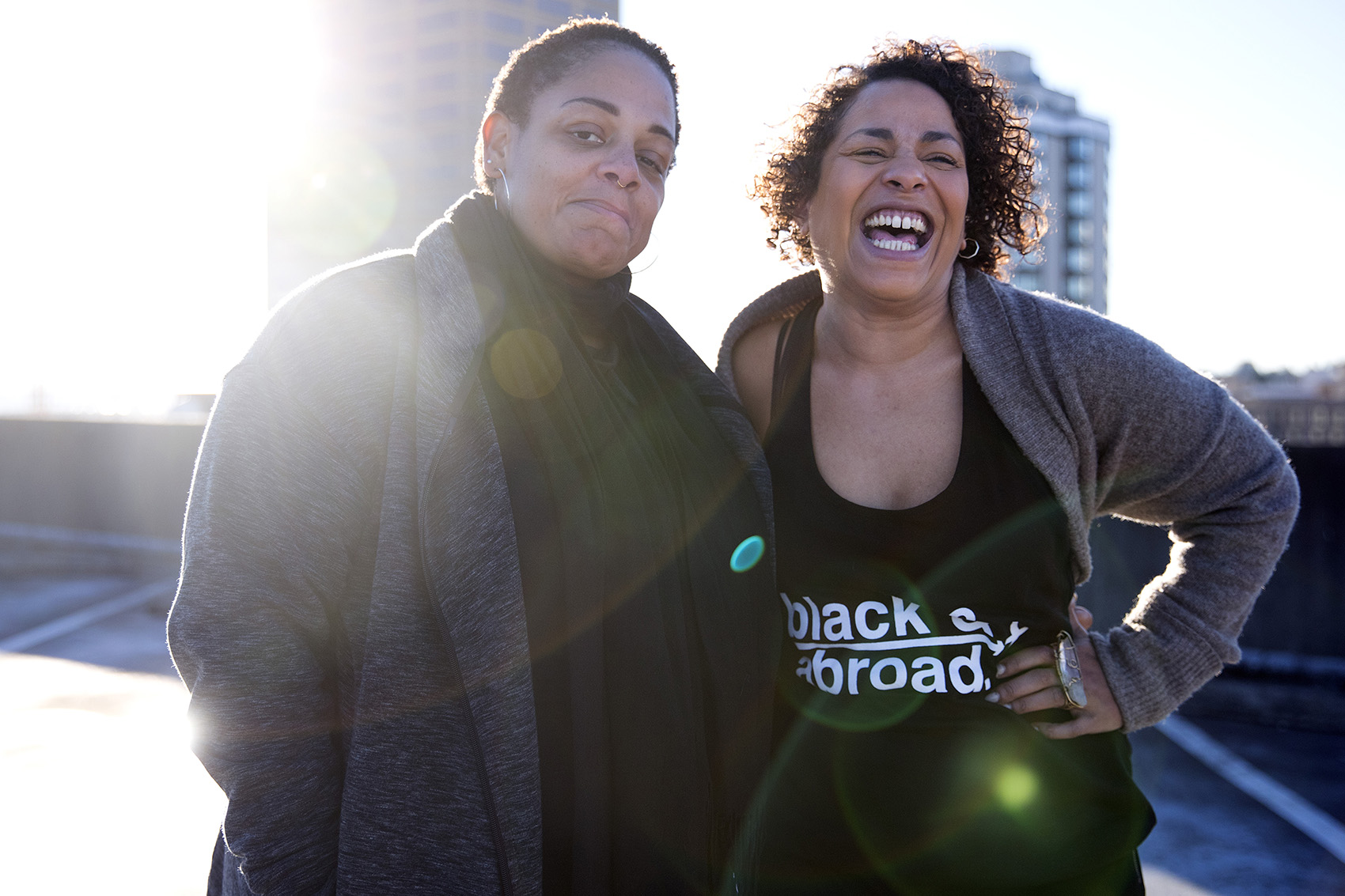 caption: Adra Boo and Jen Petersen talk about leaving and staying in Seattle