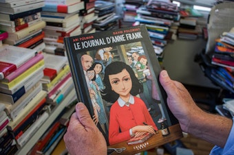 caption: <em>Anne Frank's Diary: The Graphic Adaptation</em> is one of more than 40 books being challenged in the Keller Independent School District.
