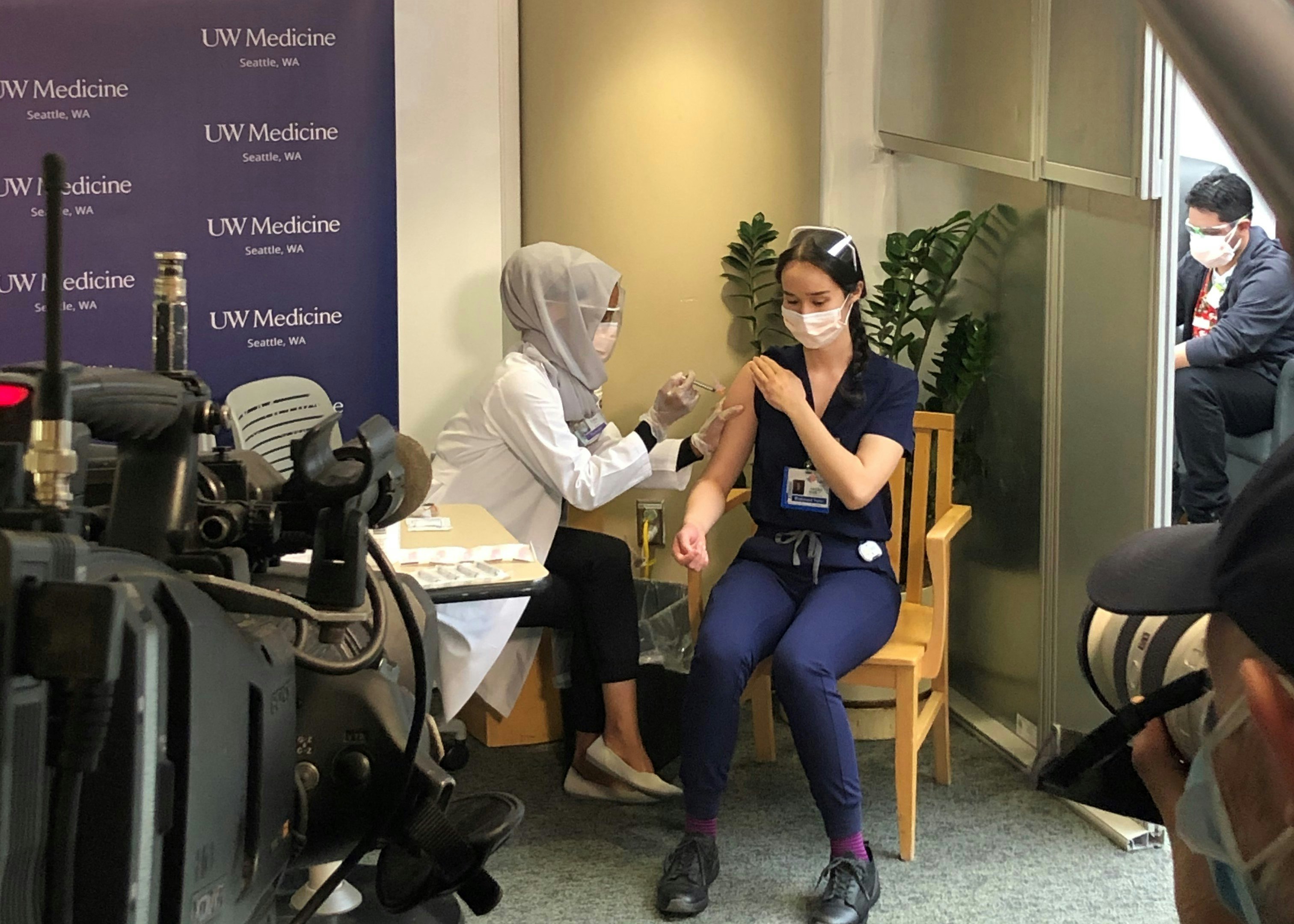 KUOW - Excitement and hope: First Seattle health care workers vaccinated against Covid-19 - Vimarsana News