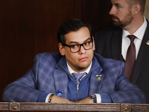 caption: Rep. George Santos, R-N.Y., could become the first member expelled from Congress in more than 20 years.