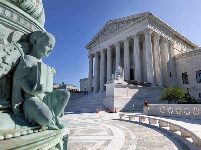 caption: The Supreme Court hears arguments Monday in a challenge to the deal meant to compensate victims of the highly addictive painkiller OxyContin.