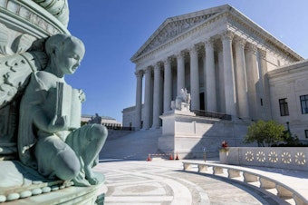 caption: The Supreme Court hears arguments Monday in a challenge to the deal meant to compensate victims of the highly addictive painkiller OxyContin.