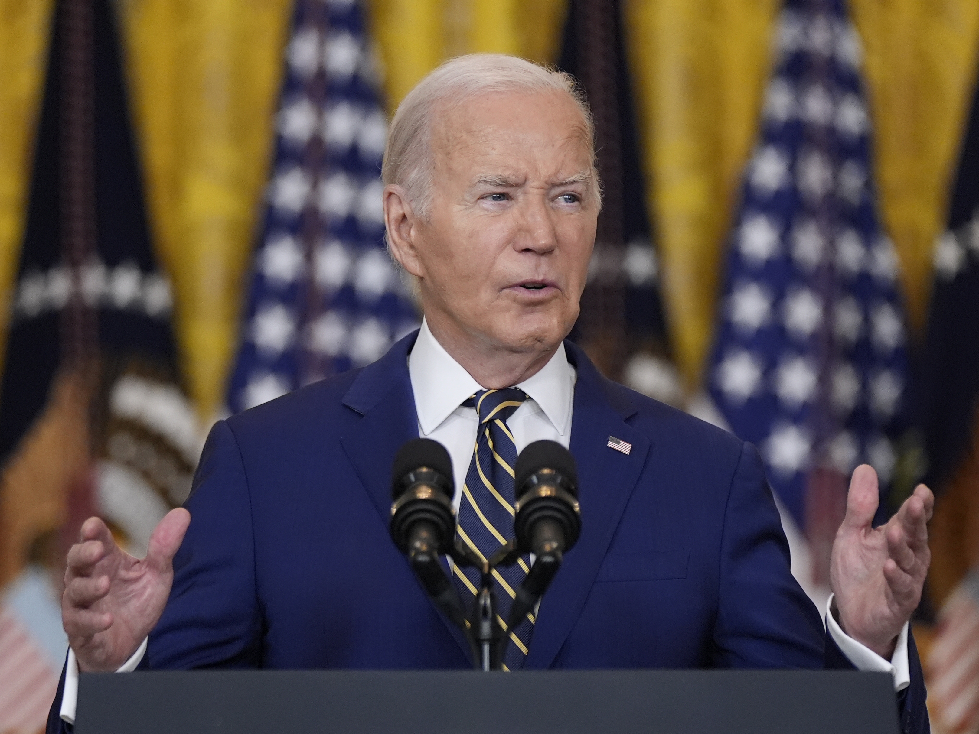 caption: President Joe Biden issued executive actions restricting asylum elegibility for most people who cross the border unauthorized, on Tuesday, June 4, 2024.