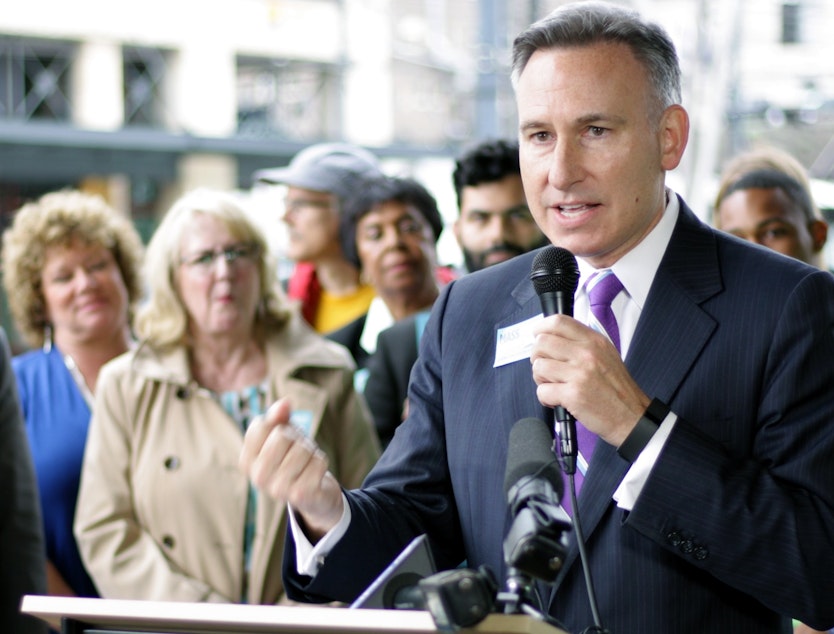 caption: King County Executive Dow Constantine