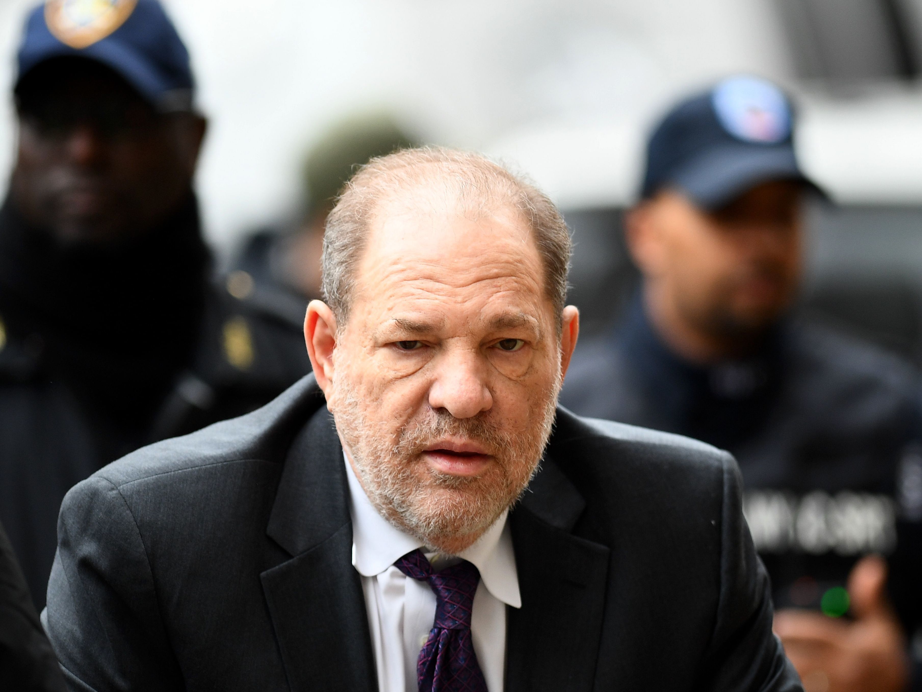 caption: Harvey Weinstein arrives at the Manhattan Criminal Court on Monday, during the defense portion of his rape trial. Six women took the stand to say they were sexually assaulted by Weinstein — then Weinstein's legal team got the opportunity to have its say.