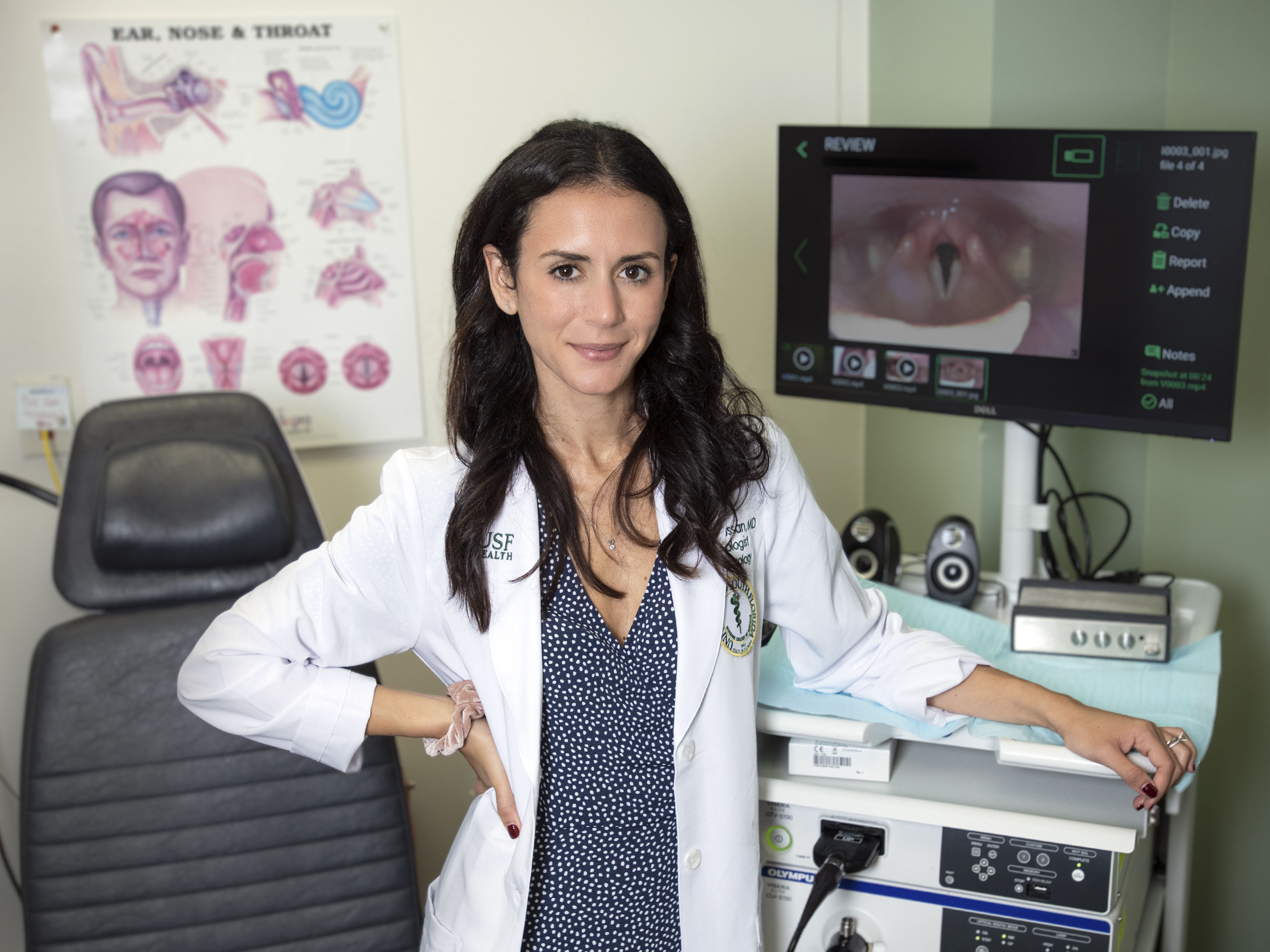 caption: Yael Bensoussan, MD, is part of the USF Health's department of Otolaryngology - Head & Neck Surgery. She's leading an effort to collect voice data that can be used to diagnose illnesses.