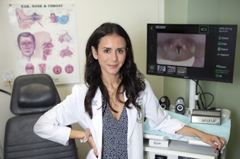 caption: Yael Bensoussan, MD, is part of the USF Health's department of Otolaryngology - Head & Neck Surgery. She's leading an effort to collect voice data that can be used to diagnose illnesses.
