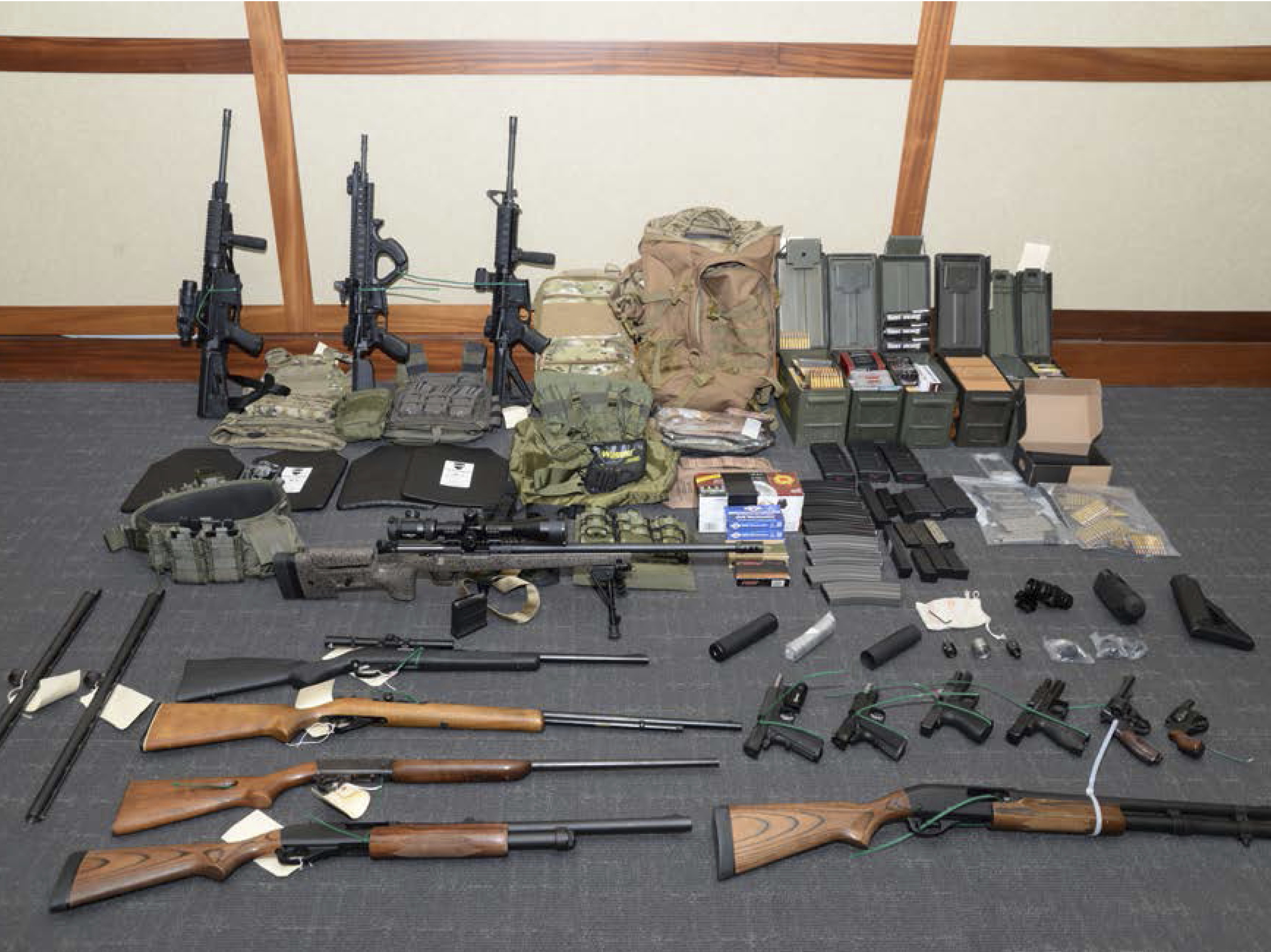 caption: Federal prosecutors say Christopher Paul Hasson had acquired a cache of weapons and ammunition in an attempt to launch a domestic terrorist attack. Over the years, Hasson honed a hit list that included prominent Democrats and media figures.