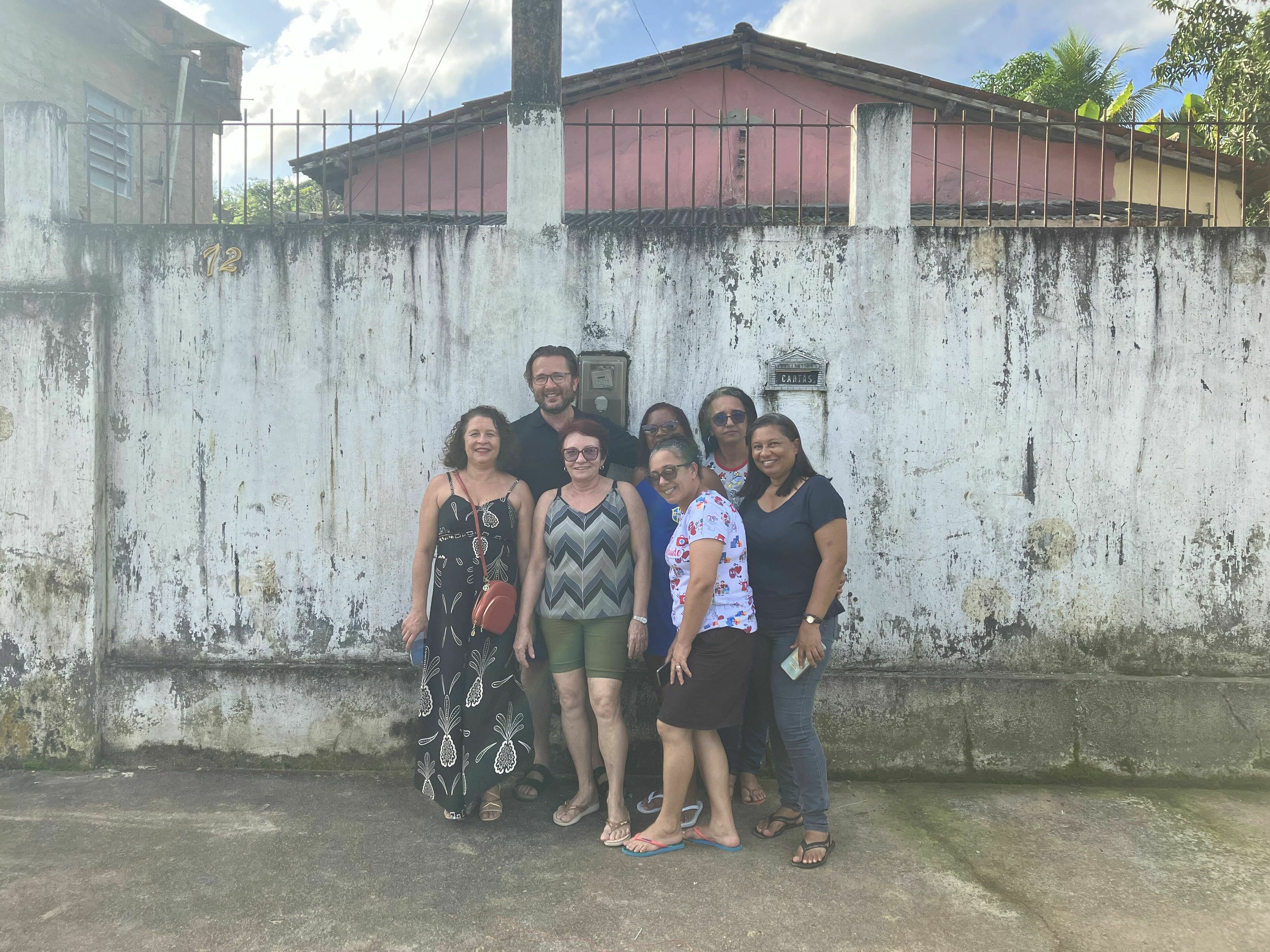 caption: Dr. Matthew Harris visits the primary health-care center where he worked in Brazil 20 years ago. The author of <em>Decolonizing Healthcare Innovation: Low-Cost Solutions from Low-Income Countries</em> says: "I really think that if people had been more receptive to learning from Brazil 20 years ago, we could have had an army of community health workers in [the U.K.] by now."