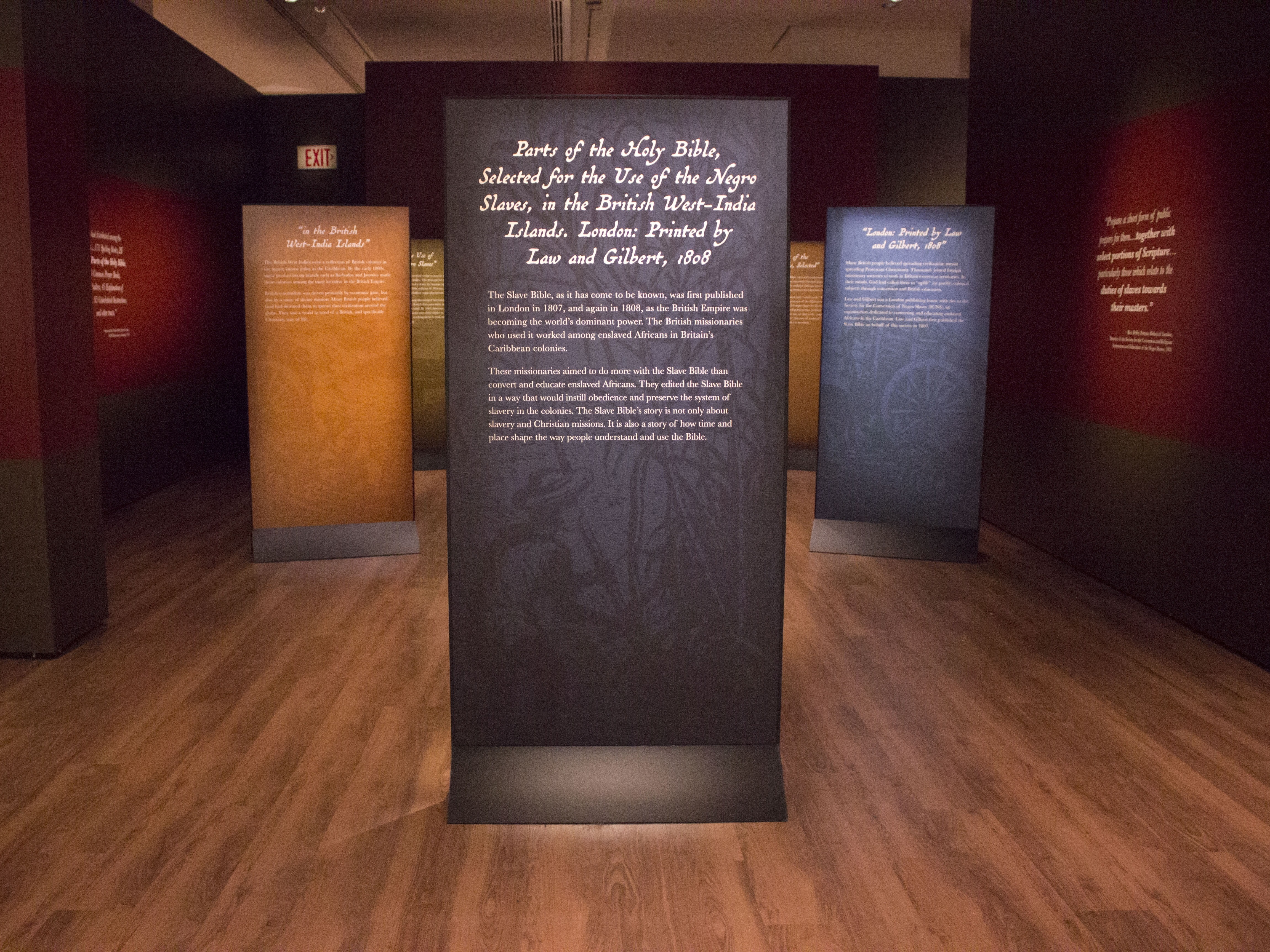 caption: Anthony Schmidt, associate curator of Bible and Religion in America at the museum, says the first instance of the abridged version of the Bible titled, <em>Parts of the Holy Bible, selected for the use of the Negro Slaves, in the British West-India Islands</em>, was published in 1807.