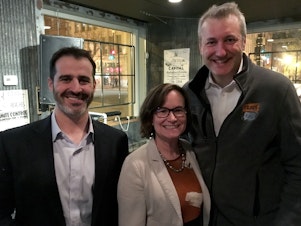 Cardiff Garcia from The Indicator hosted a panel with Caroline Freund from the World Bank and Chad Bown from the Peterson Institute at a live recording in D.C. on April 11, 2019.
