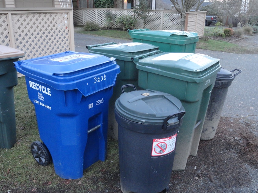 caption: Tacoma, Olympia and Portland, Ore., have all moved to garbage collection every other week. 
