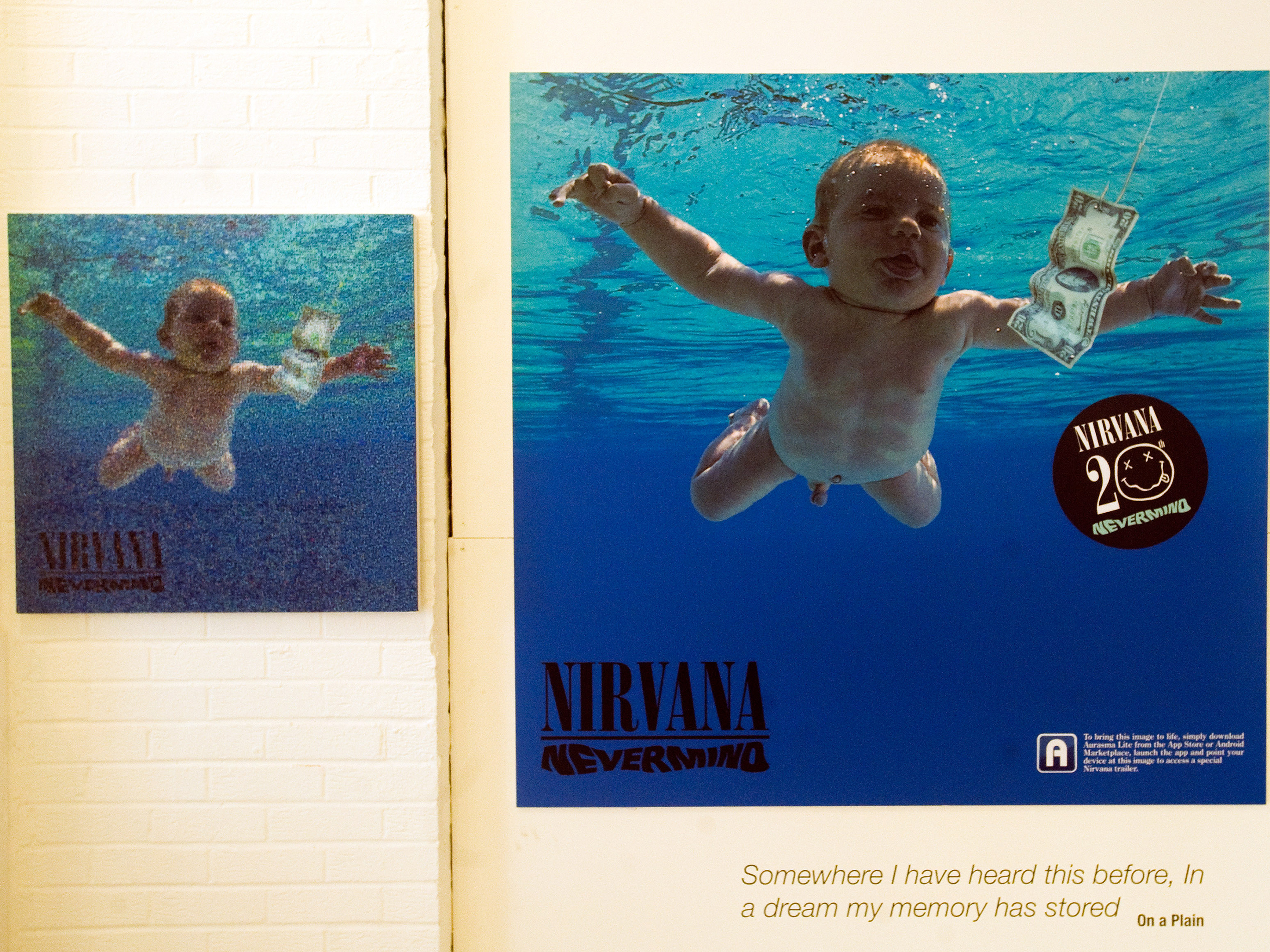 caption: Nirvana artifacts and exhibits are seen at the opening of "In Bloom: The Nirvana Exhibition," marking the 20th Anniversary of the release of Nirvana's Nevermind album, at the Loading Bay Gallery on Sept. 13, 2011 in London.