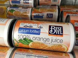 caption: Frozen concentrate orange juice futures have been soaring amid increased consumer demand.