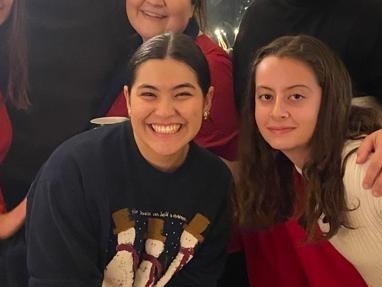 caption: Childhood friends. From left to right, Valeria Lemos, Daniel Molina Acosta, Paula Rueda, Paula Molina Acosta; bottom row, Carmen Molina Acosta, Veronica Lemos