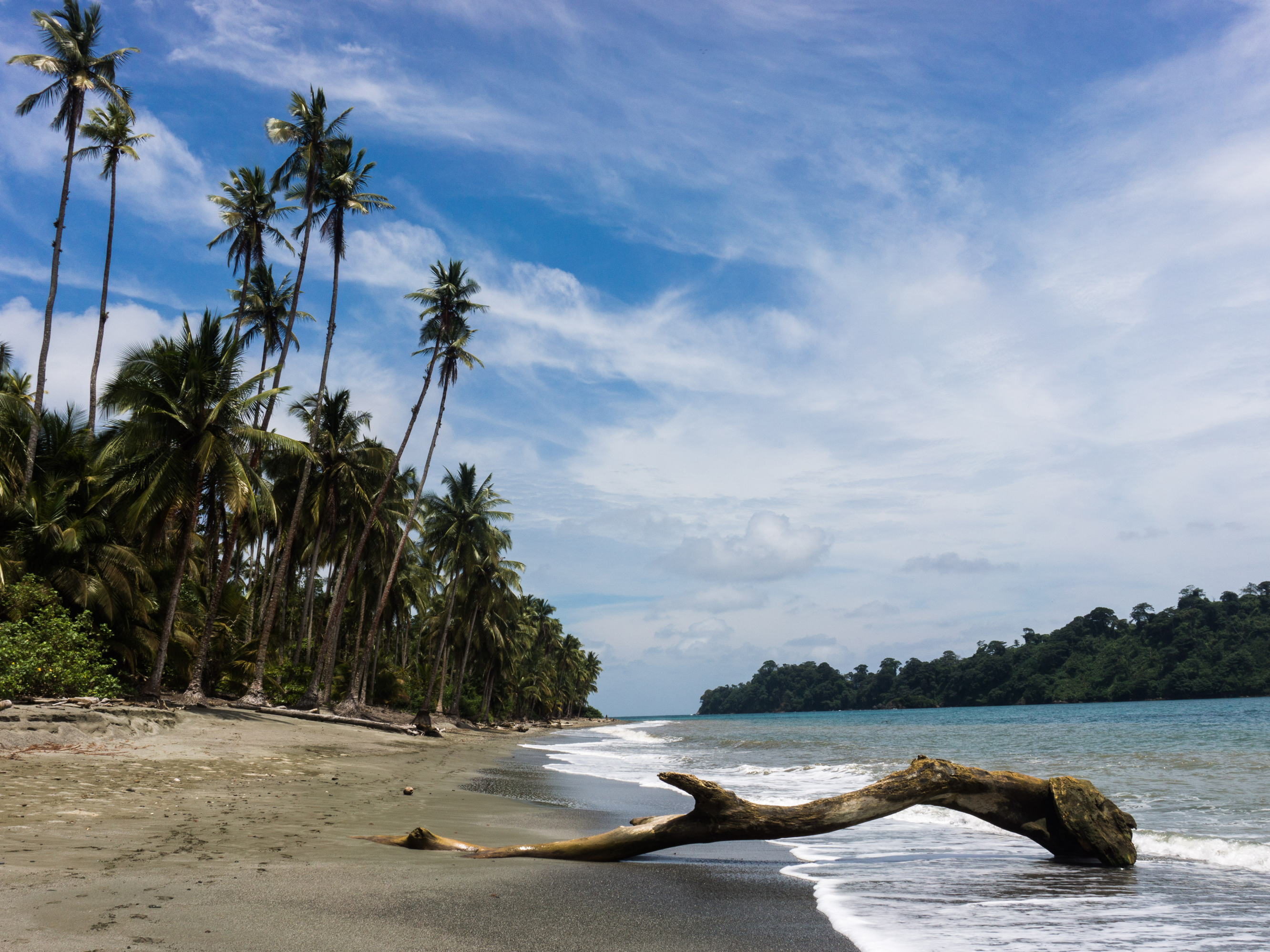 caption: A deserted beach in Gorgona National Park, an island 21 miles off Colombia's Pacific coast.