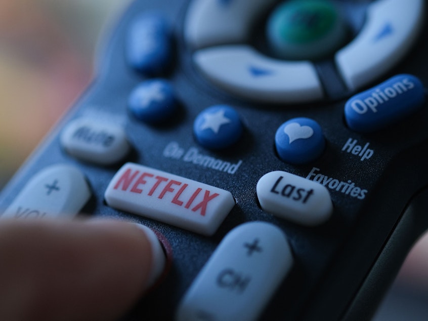 caption: Netflix's announcement of its lower-cost Basic with Ads plan comes after the company this year suffered a drop in subscribers for the first time in more than a decade.