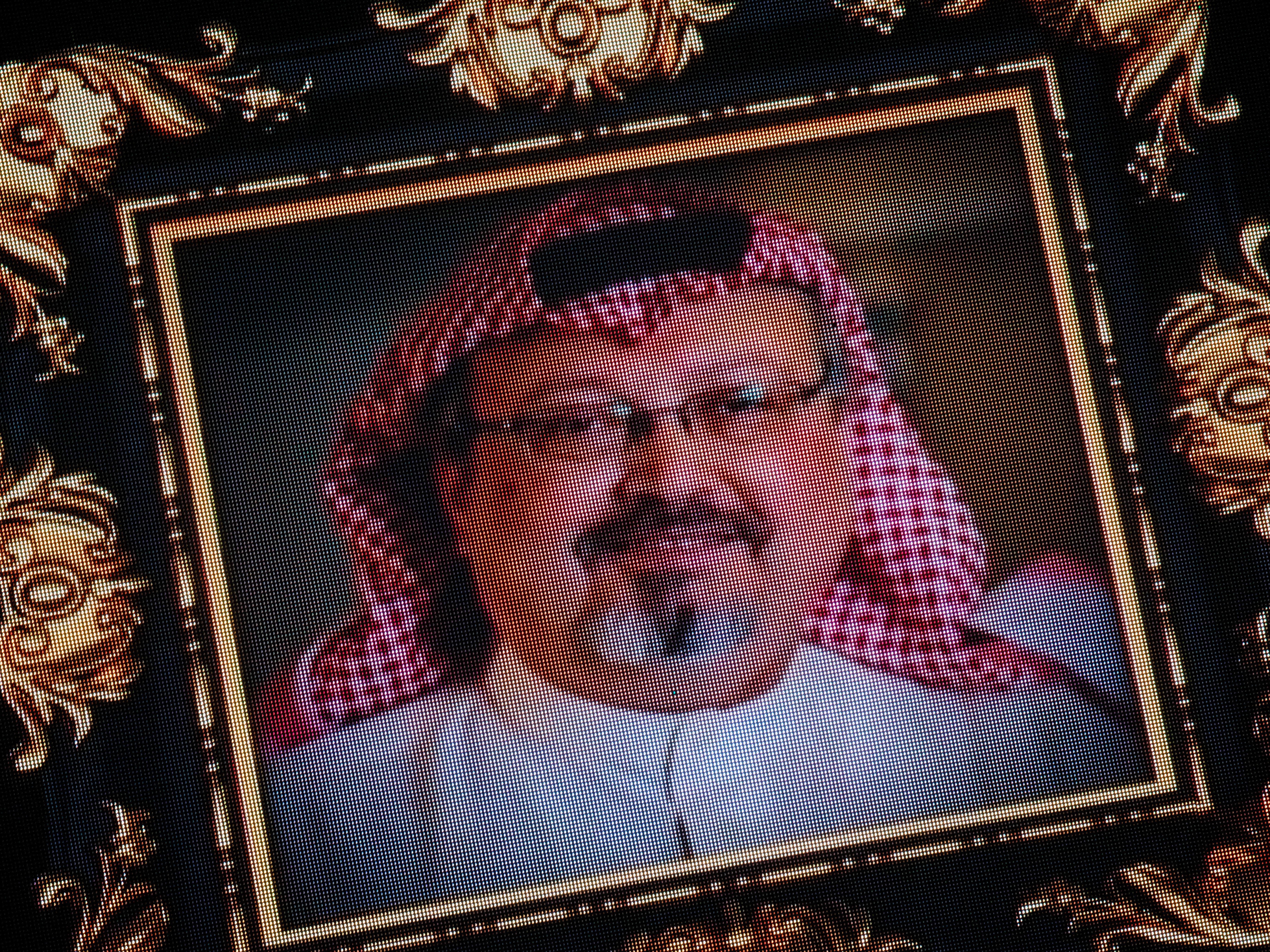 caption: President Trump says the U.S. will remain a "steadfast partner" of Saudi Arabia, despite the killing of journalist Jamal Khashoggi, whose image was shown on a screen at a memorial earlier this month.