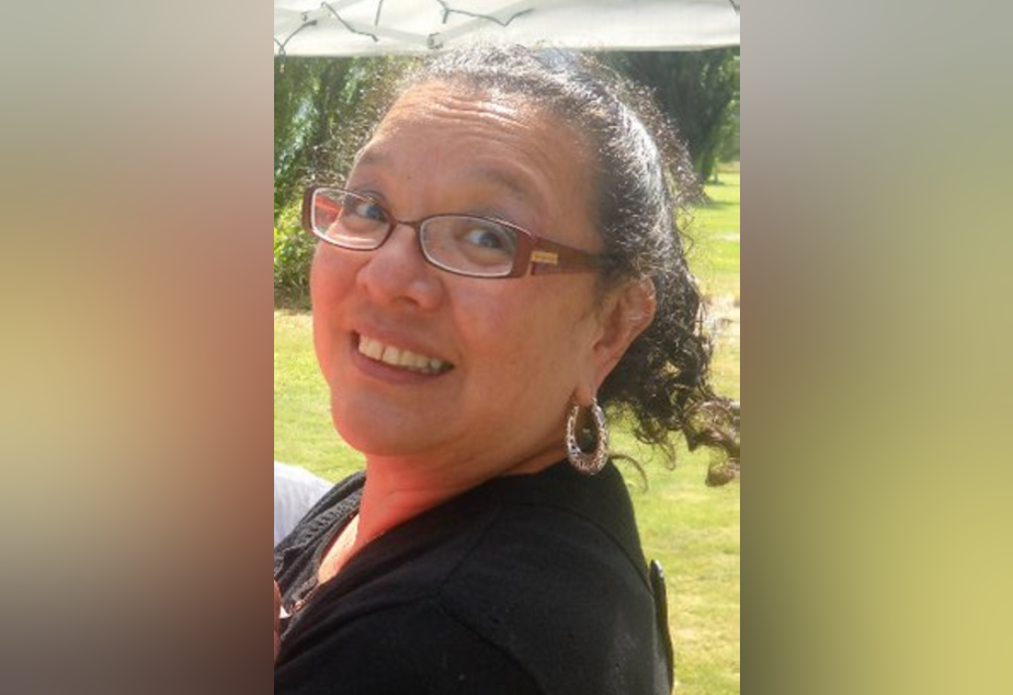 caption: Adelina Narte Gladstone Parker faces disenrollment from the Nooksack Tribe, near Bellingham, as do 305 others.