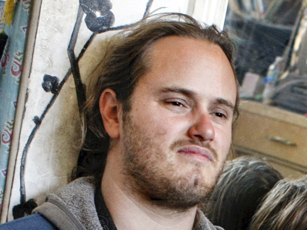 caption: David DePape, who bludgeoned Nancy Pelosi's husband with a hammer, is seen on Dec. 13, 2013, in Berkeley, Calif. DePape was sentenced Tuesday to life in prison without the possibility of parole.