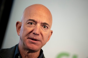 caption: Amazon confirmed to NPR on Monday that it would make Jeff Bezos available to testify at a hearing with other CEOs this summer.
