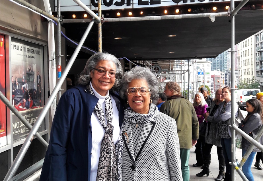 Natalie Langford and her mother Luana were among the hundreds who waited in line to see the Choir one, last time.