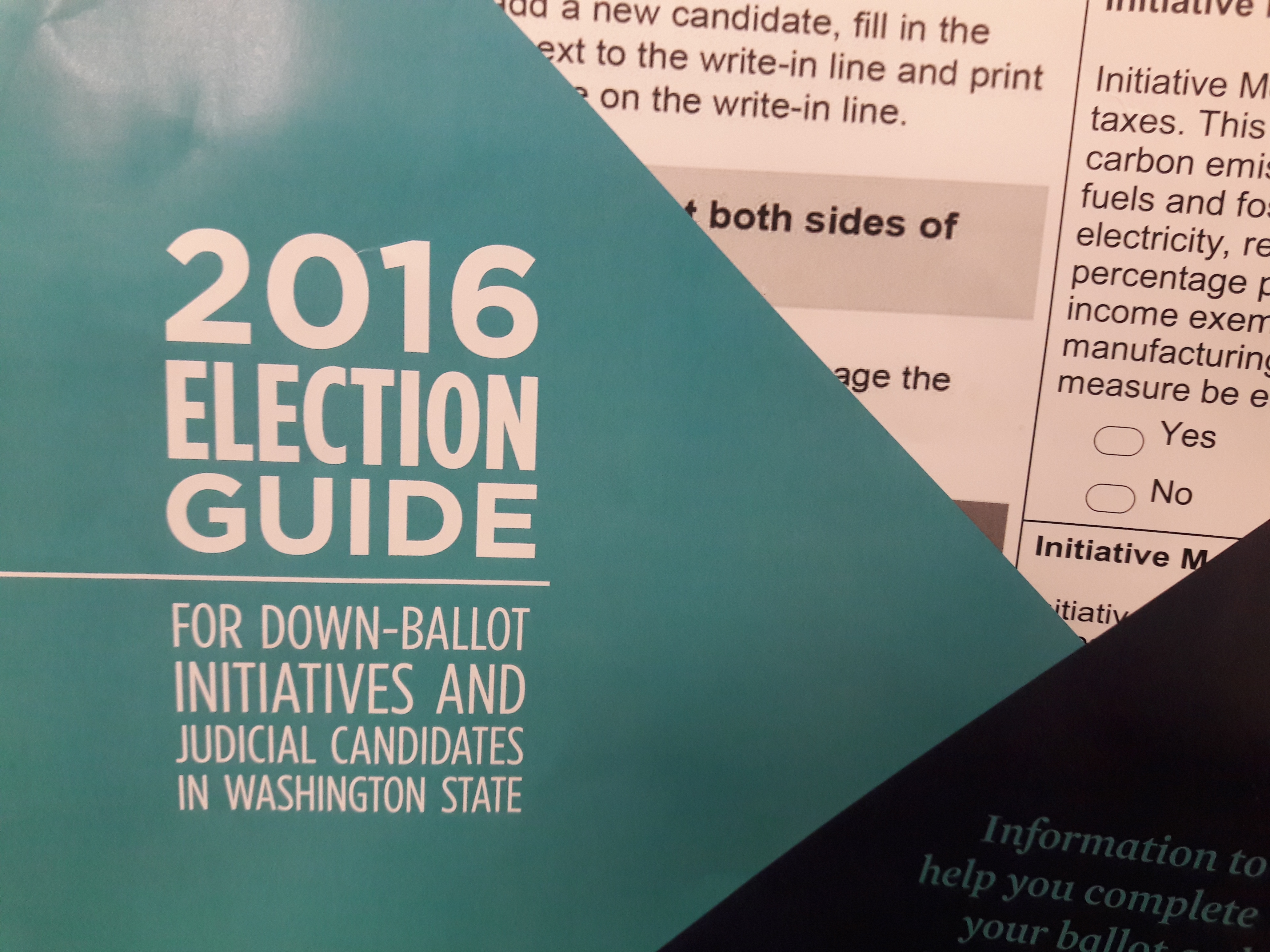caption: Campaign mailings like this one would have had to disclose more about their funders if I-1464 had passed.