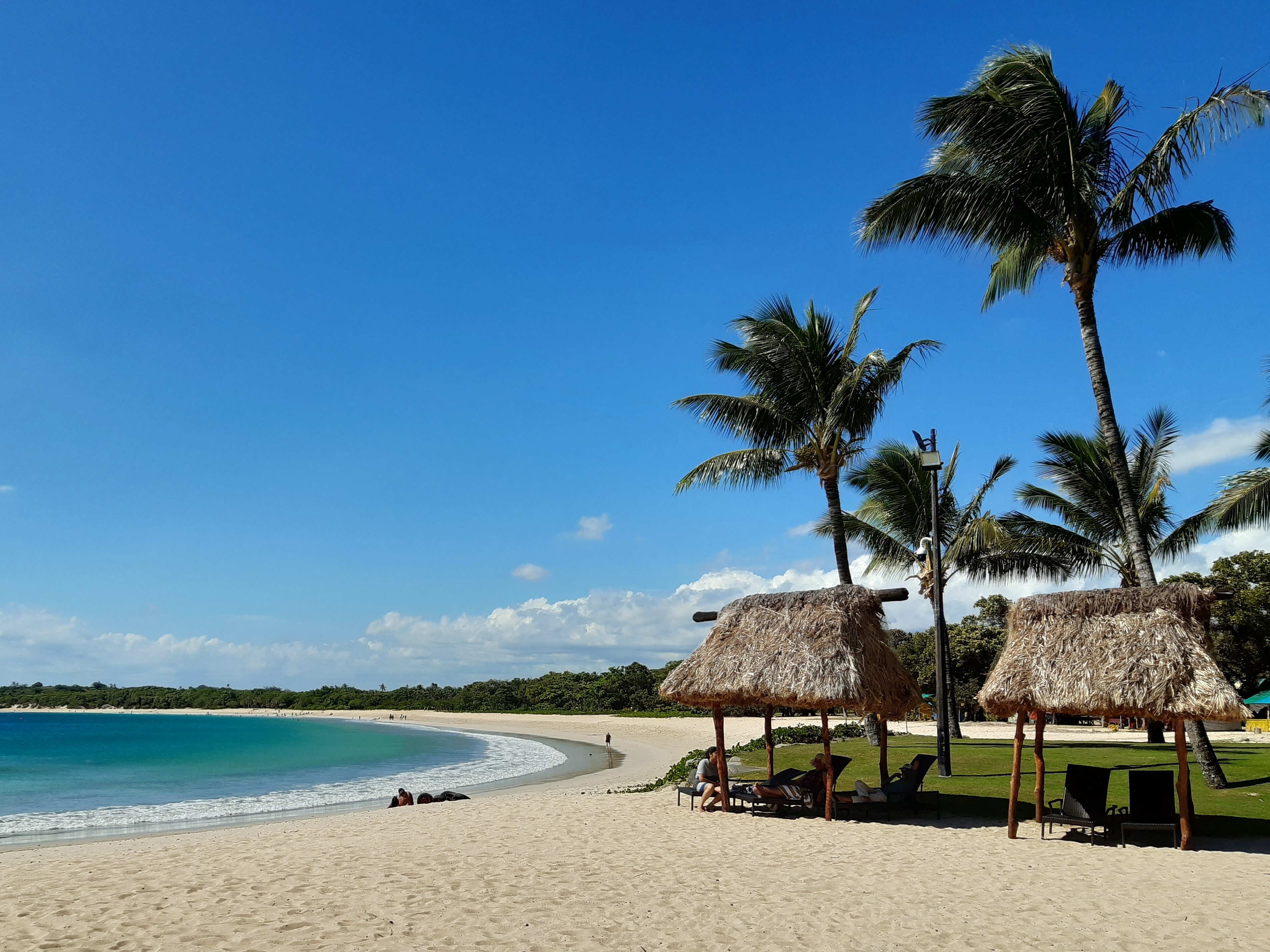 caption: A resort at Natadola Bay in Fiji is among many to have felt the effect of COVID on tourism.