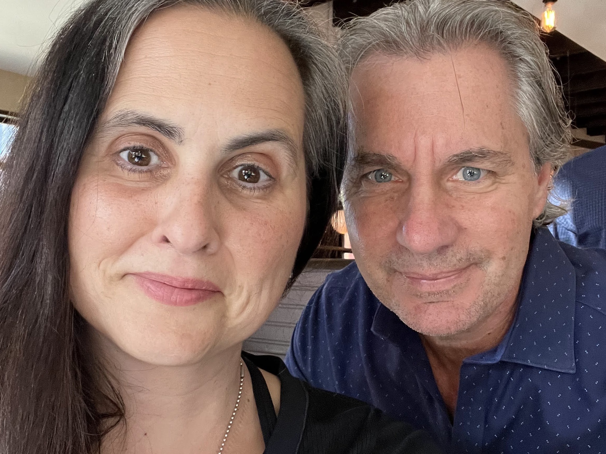 caption: John and Georgia McGinty tried to sue Uber for financial compensation after suffering numerous serious injuries when their rideshare crashed into another car in early 2022.