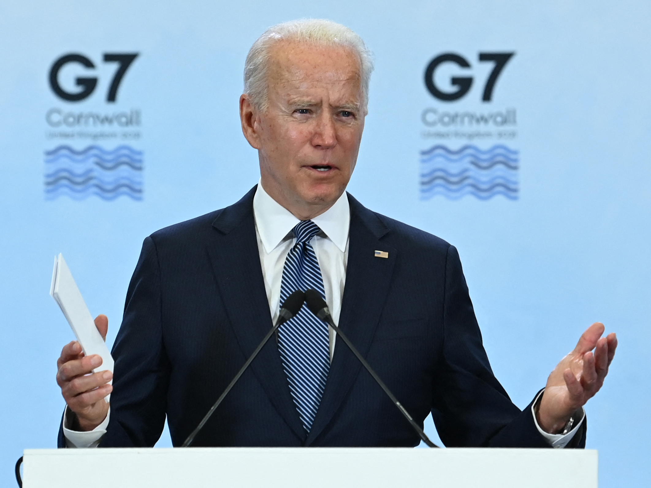 caption: Last year, President Biden announced "Build Back Better World," meant to compete with China's Belt and Road Initiative. This year at the G-7, Biden will unveil the first projects.