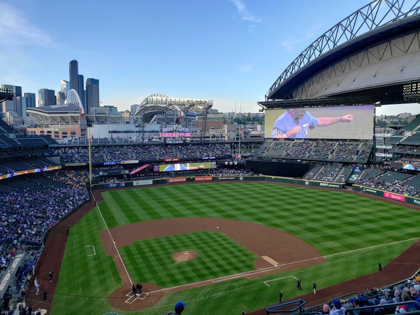 caption: A Seattle Mariners play at T-Mobile Park.