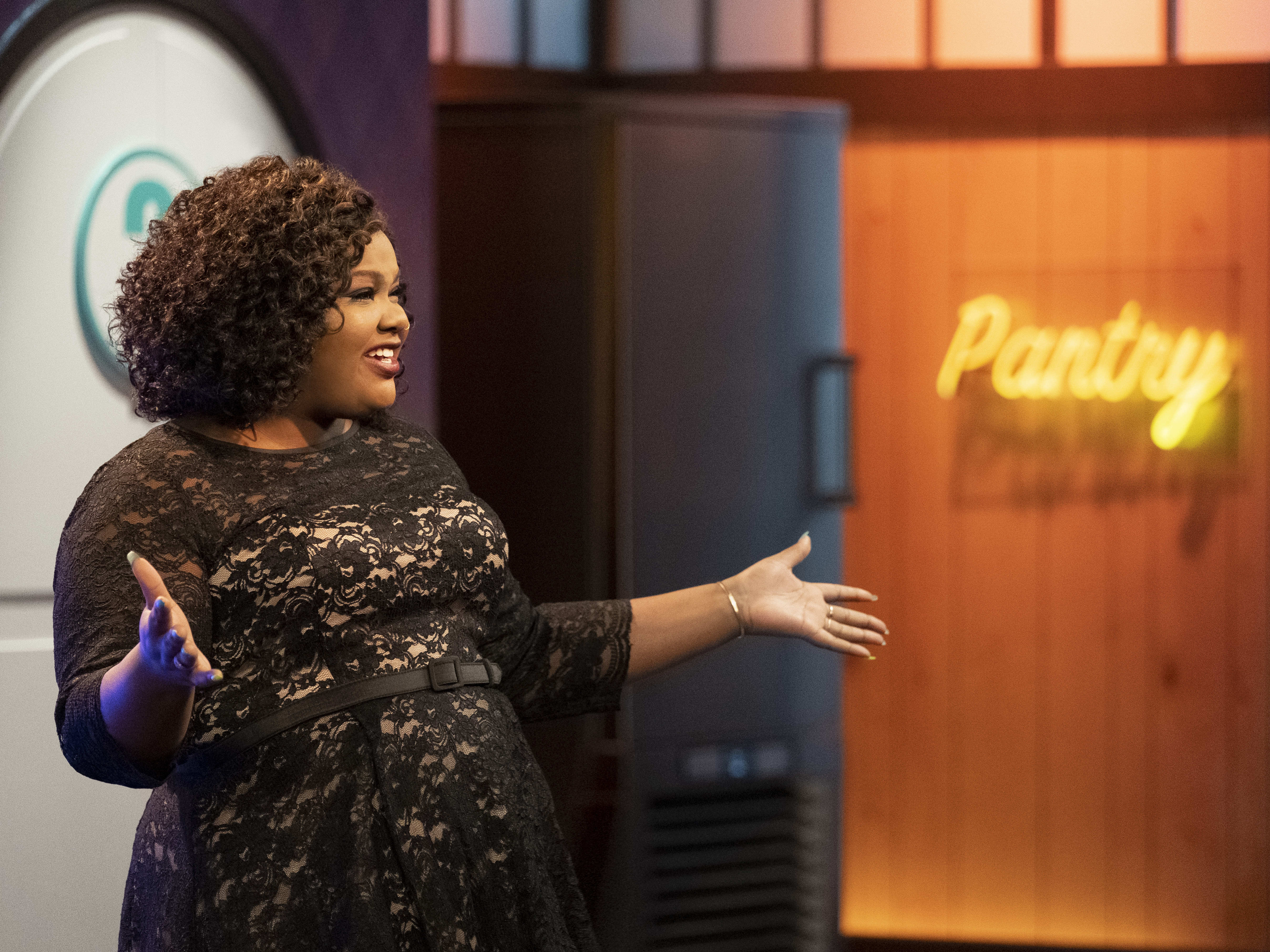 caption: Along with pastry chef Jacques Torres, comedian Nicole Byer hosts <em>Nailed It!</em>, a show that celebrates great failures in cake-making.