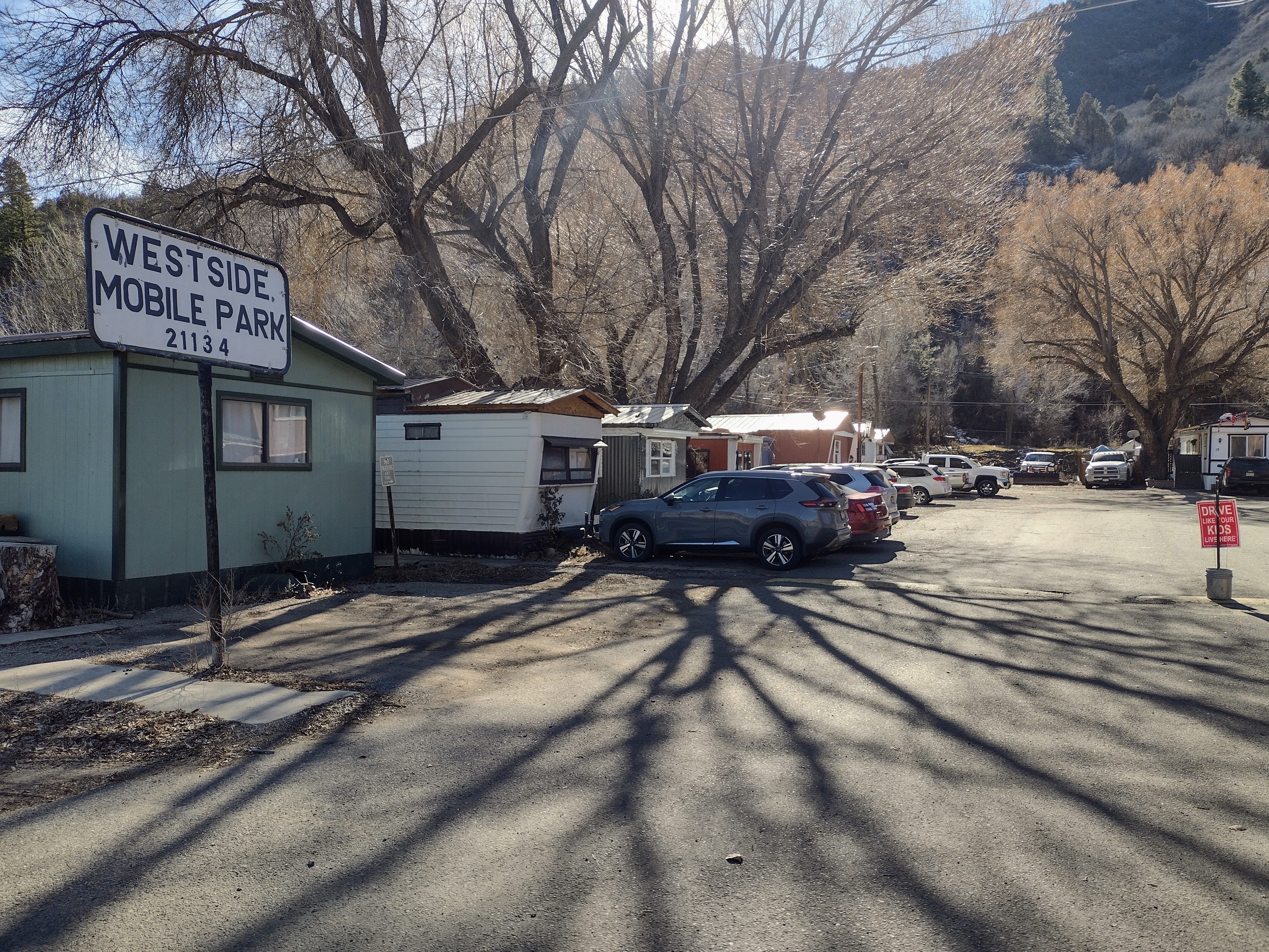 caption: The Westside Mobile Park in Durango, Colorado.