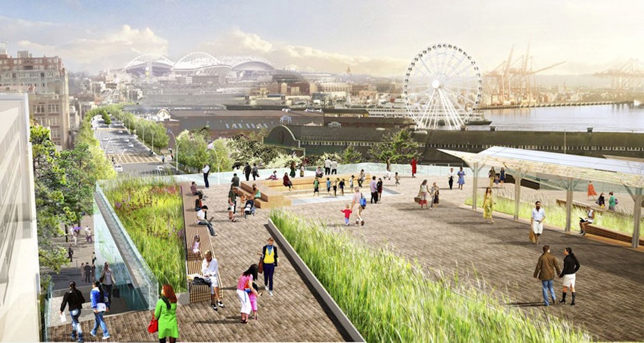caption: A vision of what the waterfront could be - with a few extra thousand in taxes.
