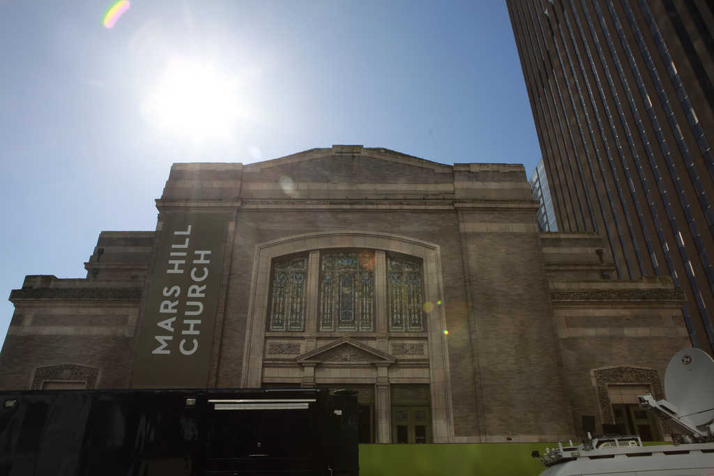 caption: Mars Hill Church's downtown Seattle location.